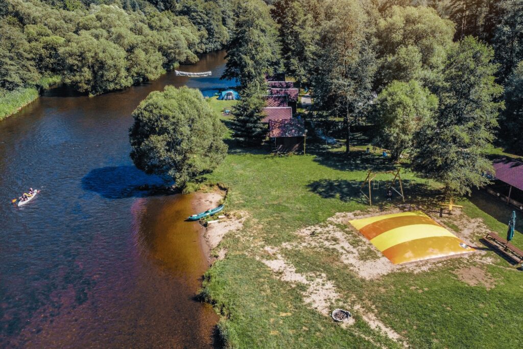 Přístaviště a trampolína Kemp na Pískárně