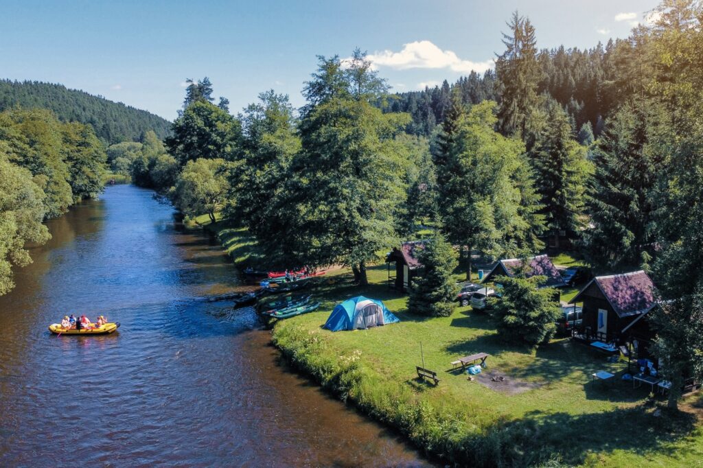 Kemp na Pískárně Vltava