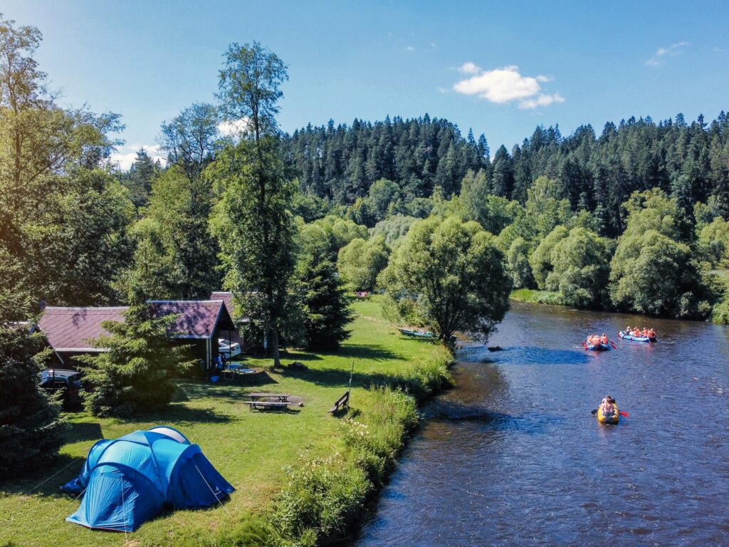 Kemp na Pískárně Vltava